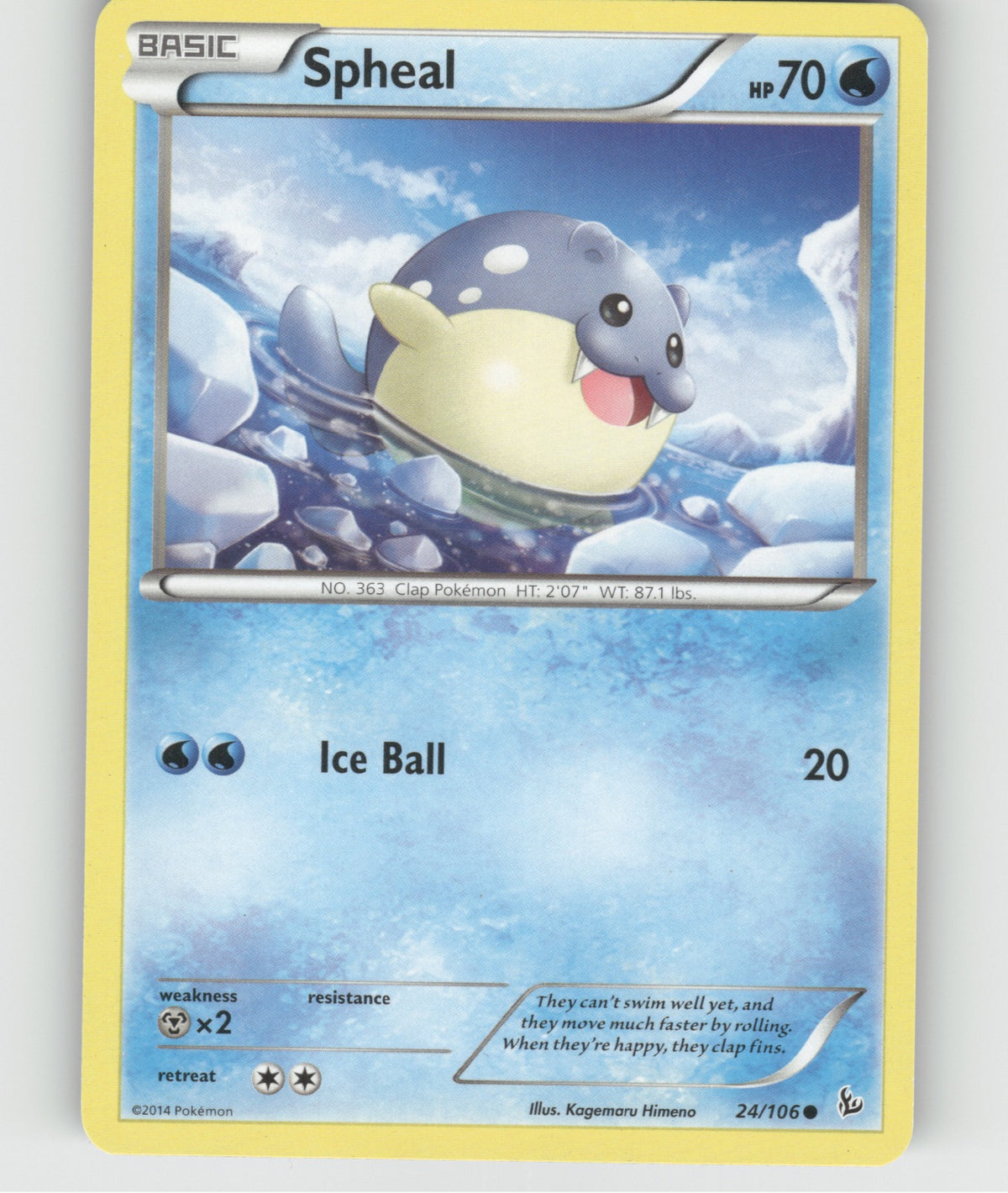 Spheal Common XY - Flashfire 24/106 NM