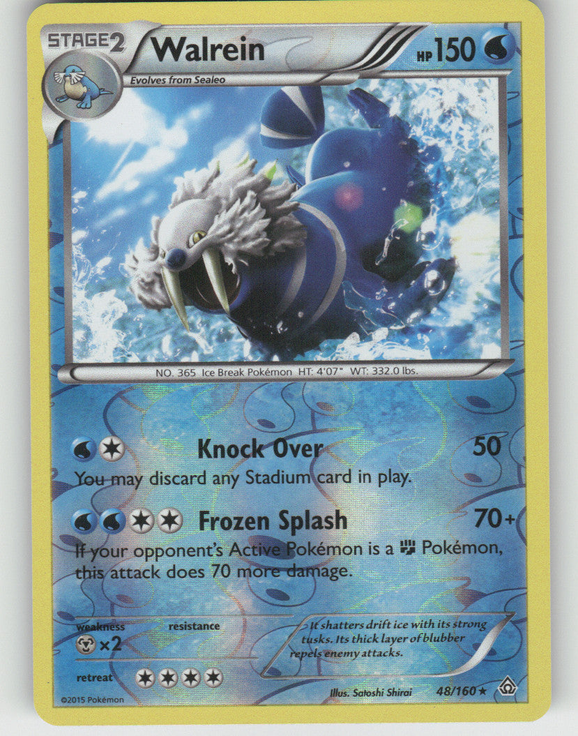Walrein Reverse Holo Rare XY - Primal Clash 48/160 NM