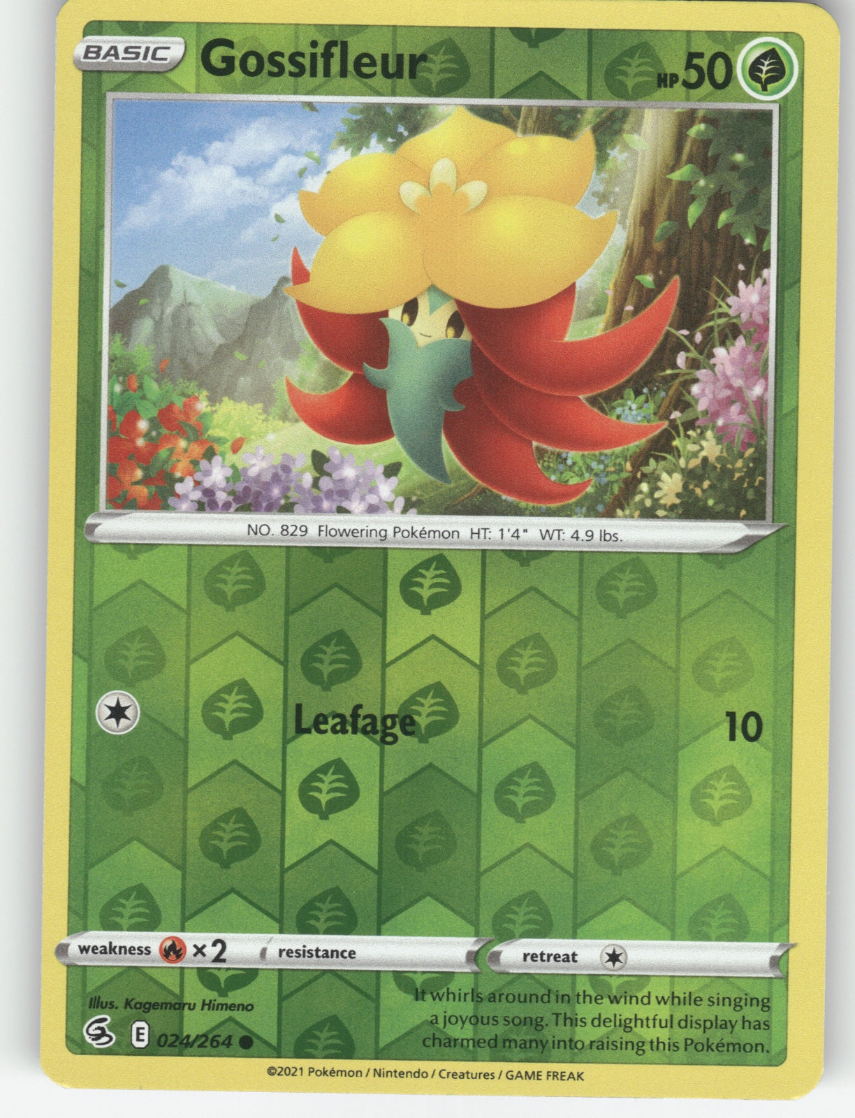 Gossifleur Reverse Holo Common SWSH08: Fusion Strike 024/264 NM