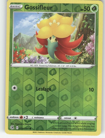 Gossifleur Reverse Holo Common SWSH08: Fusion Strike 024/264 NM