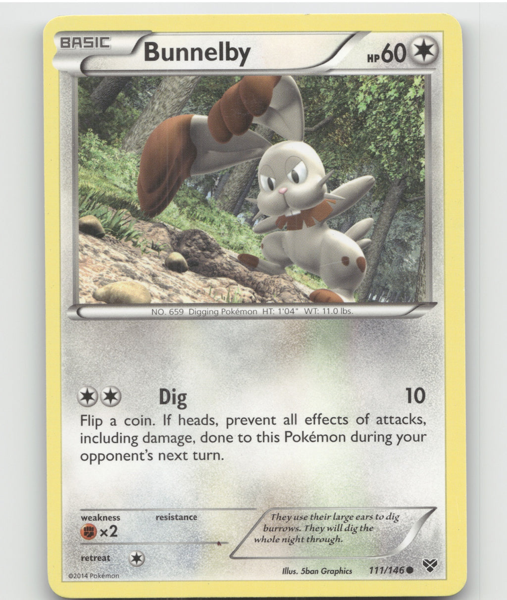 Bunnelby Common XY Base Set 111/146 LP