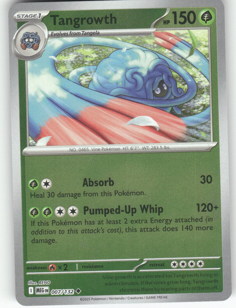 Tangrowth Reverse Holo Uncommon ME01: Mega Evolution 007/132 NM