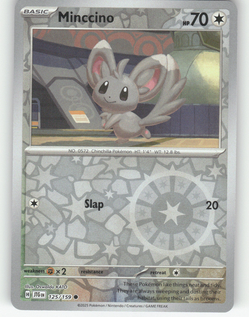 Minccino Reverse Holo Common SV09: Journey Together 125/159 NM