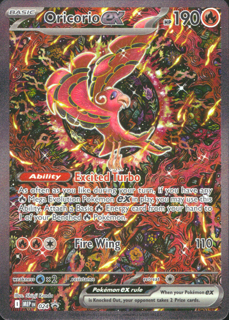 Oricorio ex Holo Promo ME: Mega Evolution Promo 024 NM