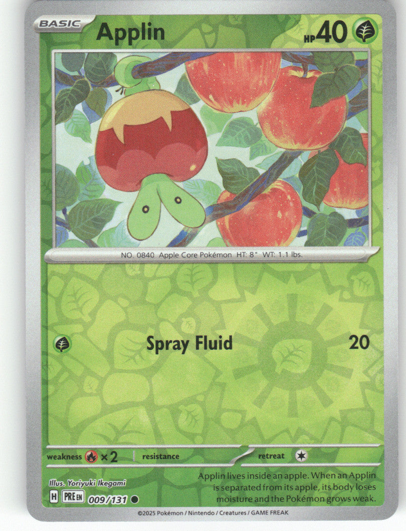 Applin Reverse Holo Common SV07: Stellar Crown 012/142 NM