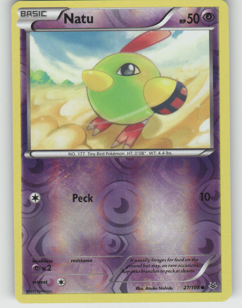 Natu (27) Reverse Holo Common XY - Roaring Skies 27/108 NM