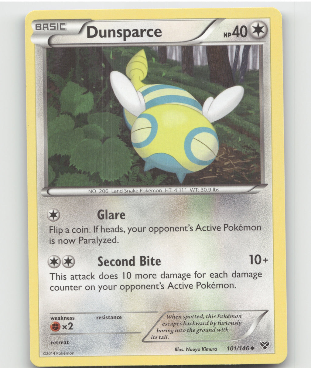 Dunsparce Uncommon XY Base Set 101/146 LP