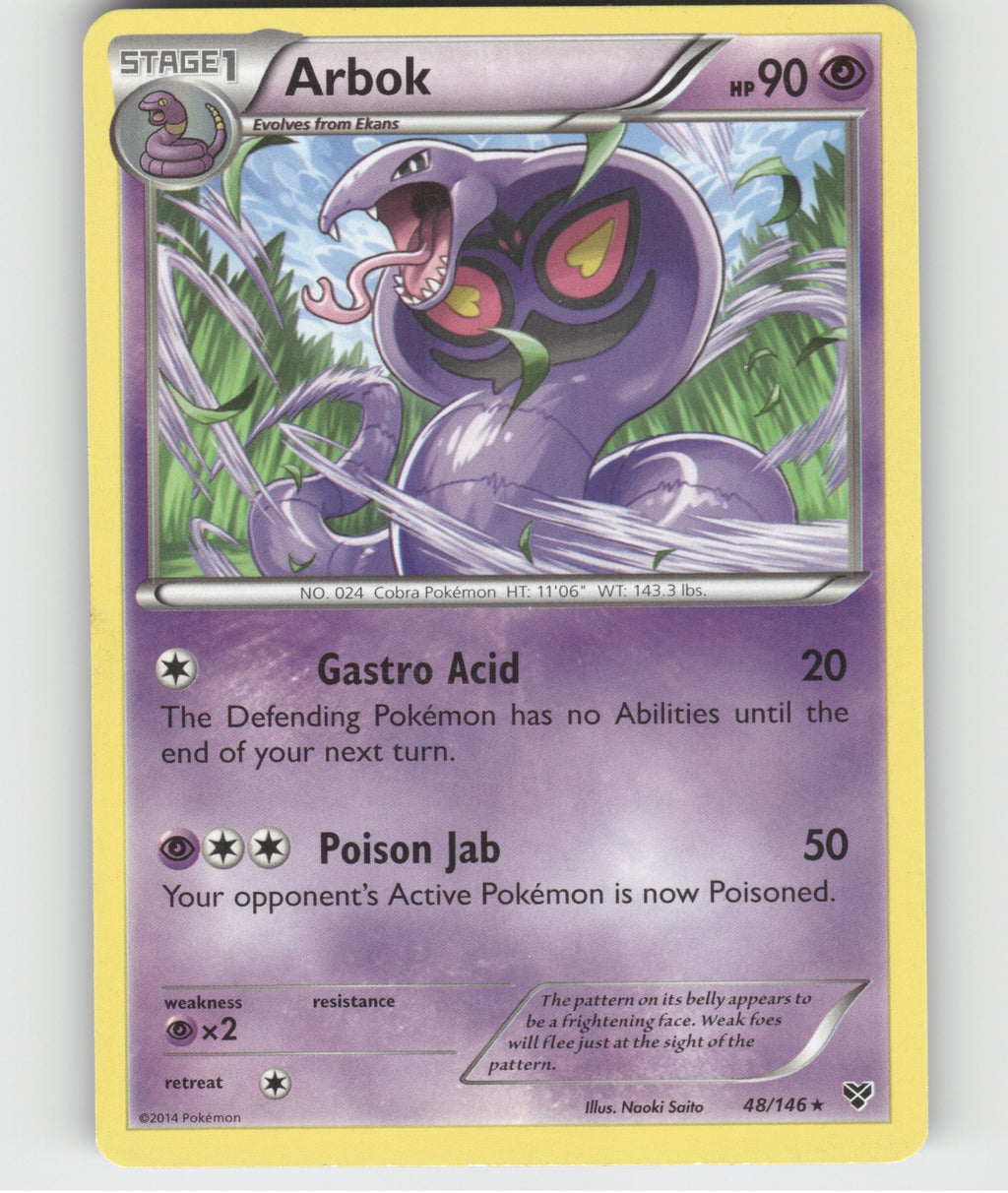 Arbok Rare XY Base Set 48/146 LP