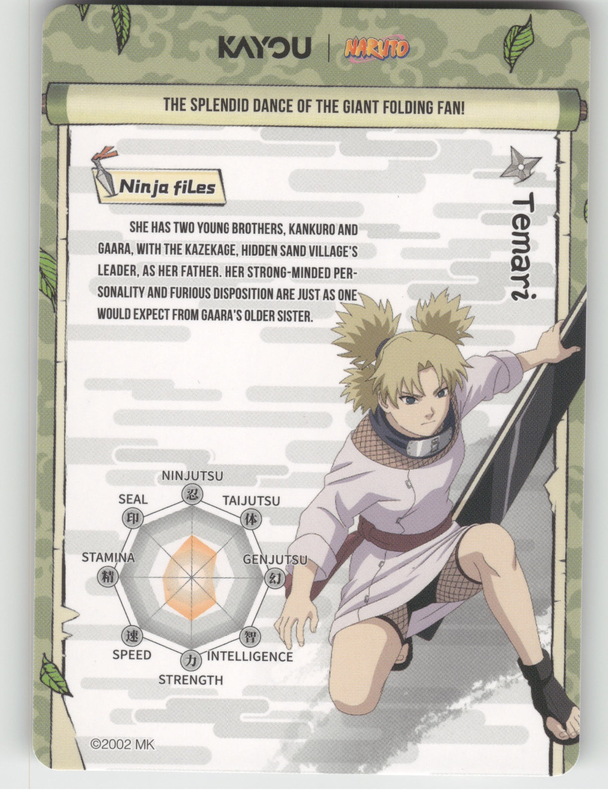 Temari Base UR Earth Scroll Series 1 007L3 NM back