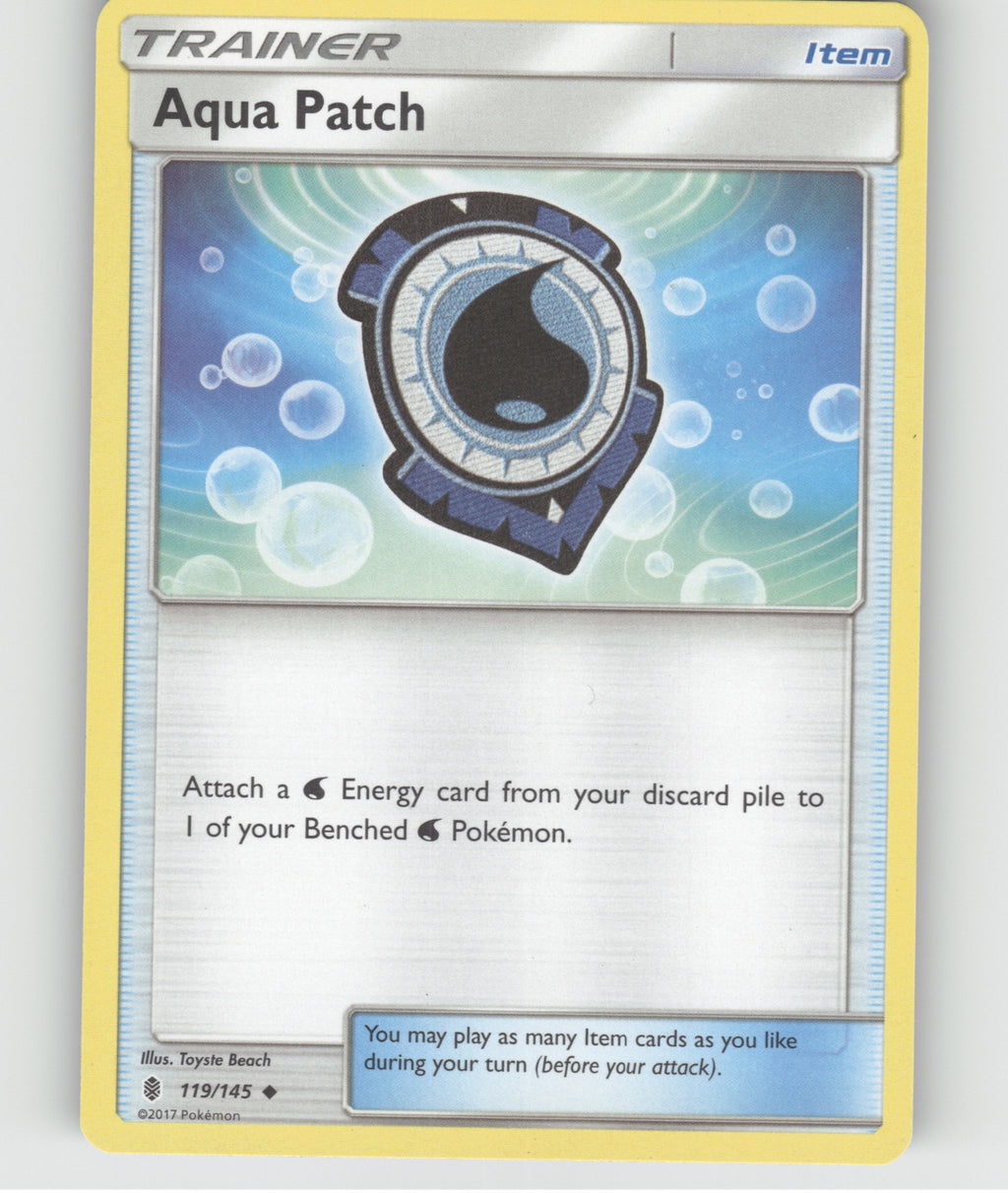 Aqua Patch Uncommon SM - Guardians Rising 119/145 NM