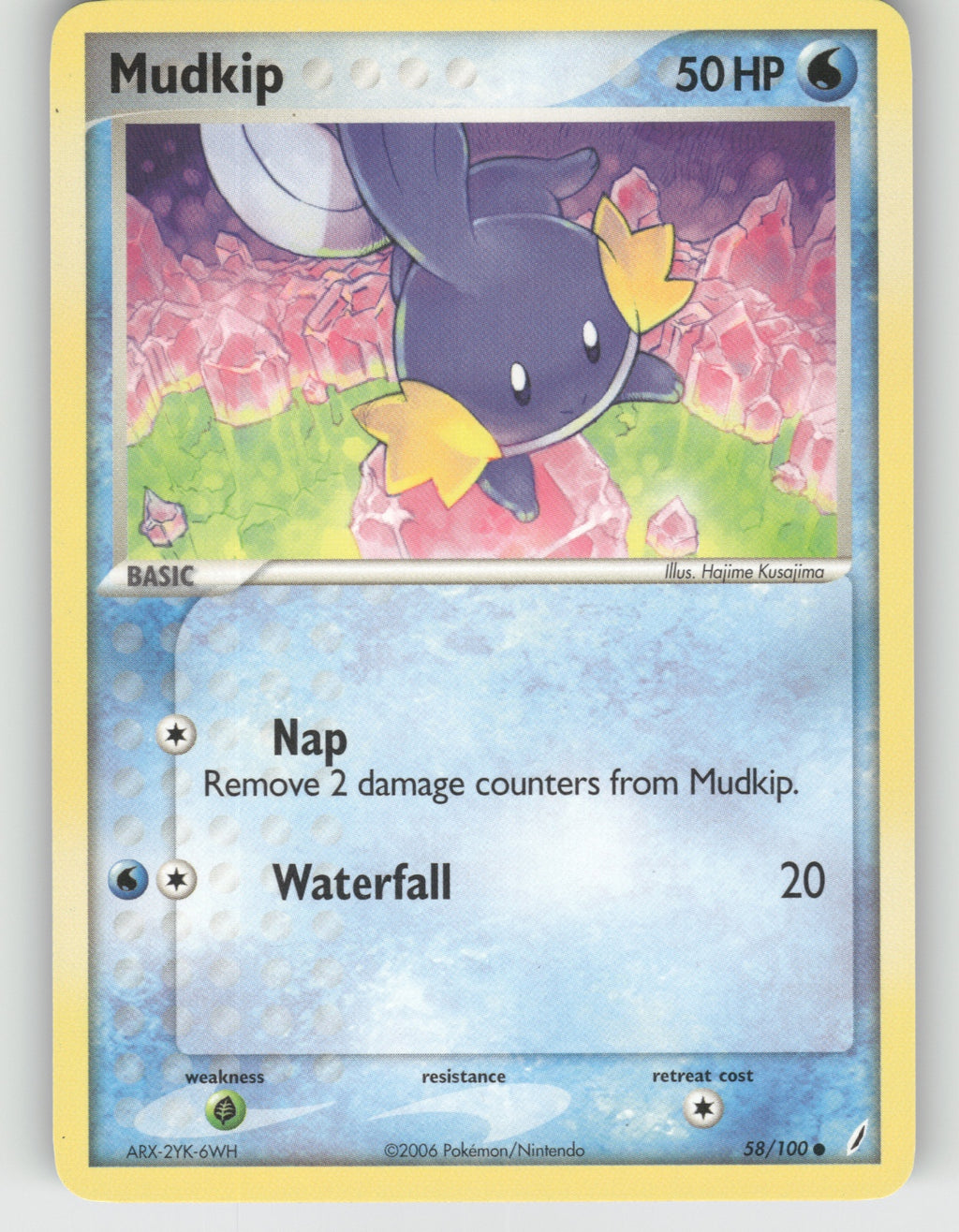 Mudkip Common EX Crystal Guardians 58/100 NM