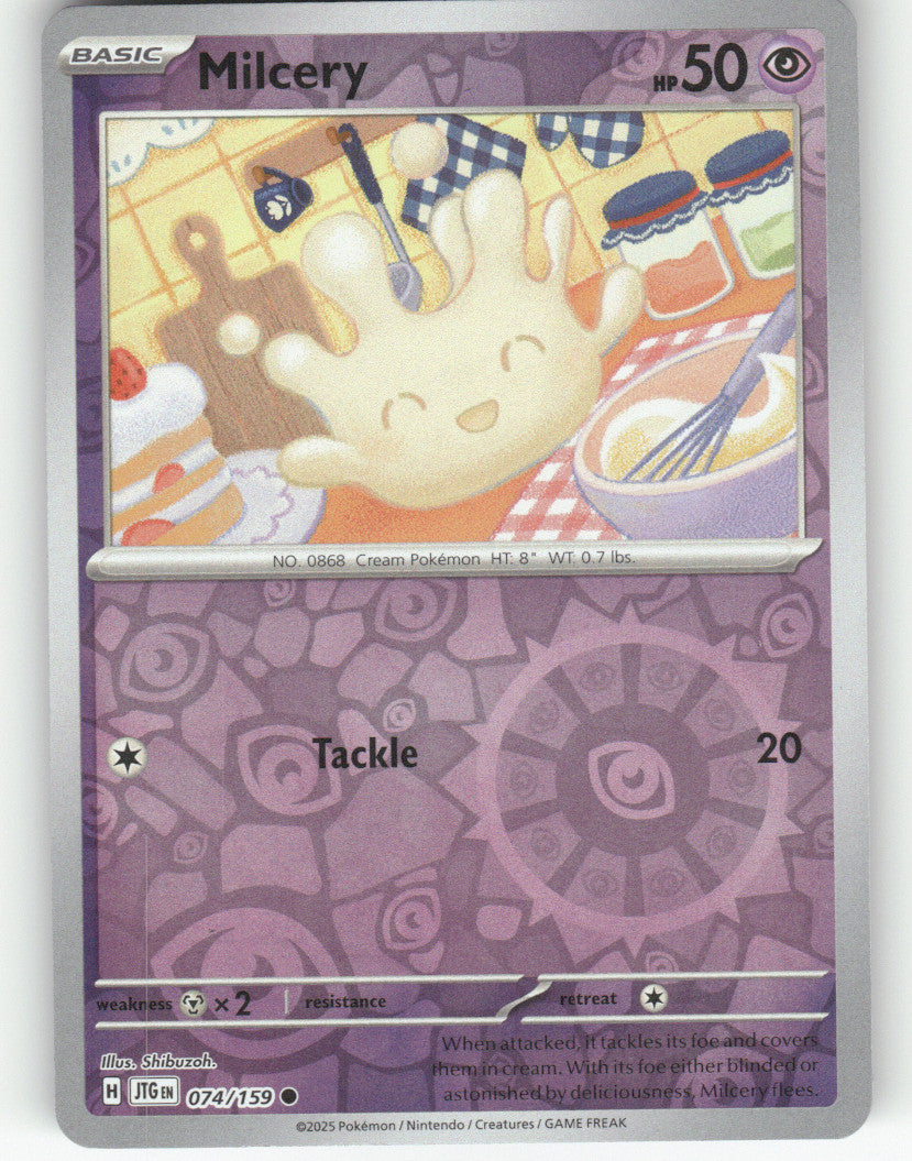 Milcery Reverse Holo Common SV09: Journey Together 074/159 NM