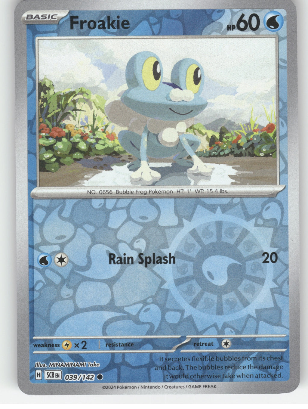 Froakie Reverse Holo Common SV07: Stellar Crown 039/142 NM