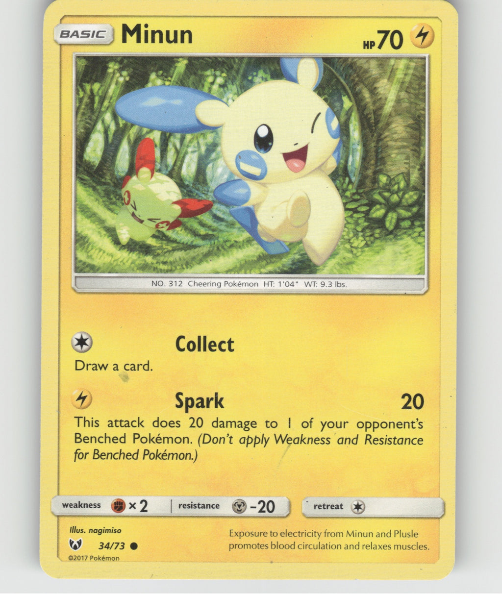 Minun Common Shining Legends 34/73 NM