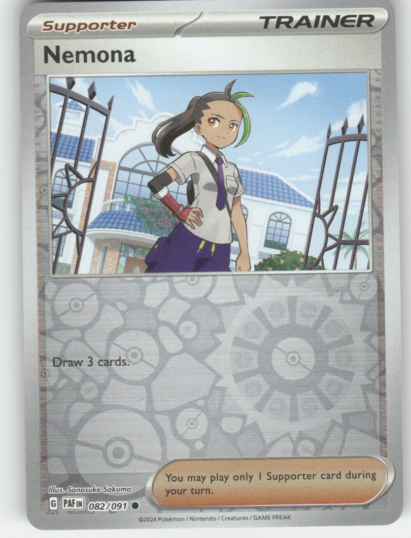 Nemona Reverse Holo Common SV: Paldean Fates 082/091 NM