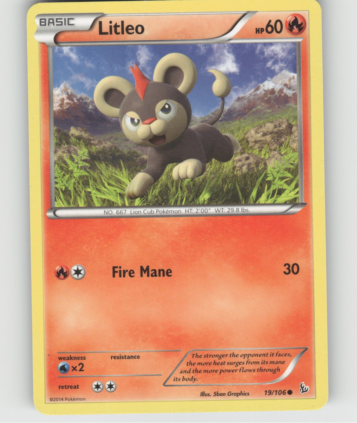 Litleo (19) Common XY - Flashfire 19/106 NM