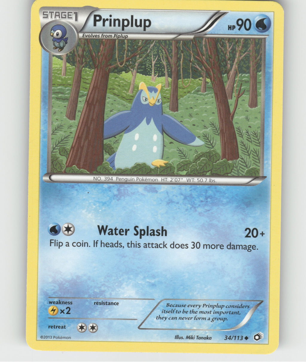 Prinplup Uncommon Legendary Treasures 34/113 NM