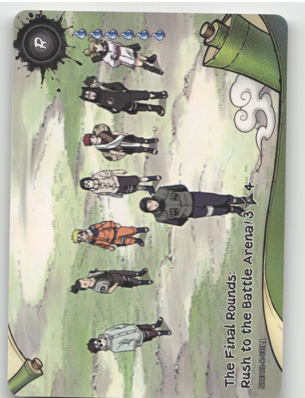 The Final Rounds: Rush To The Battle Arena!\n3/4 Base R Earth Scroll Series 1 03 front