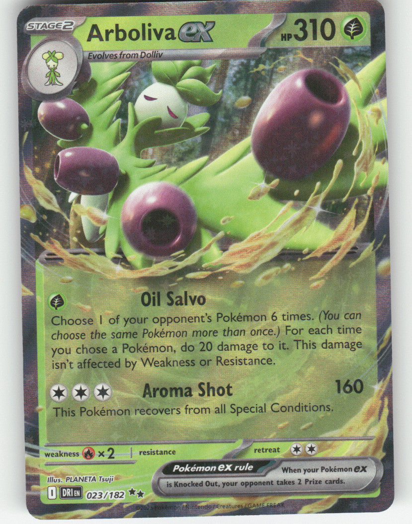 Arboliva ex Holo Double Rare SV10: Destined Rivals 023/182 NM