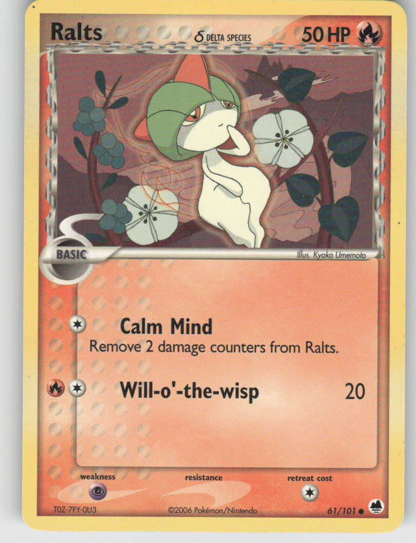 Ralts (Delta Species) Common Dragon Frontiers 61/101 NM