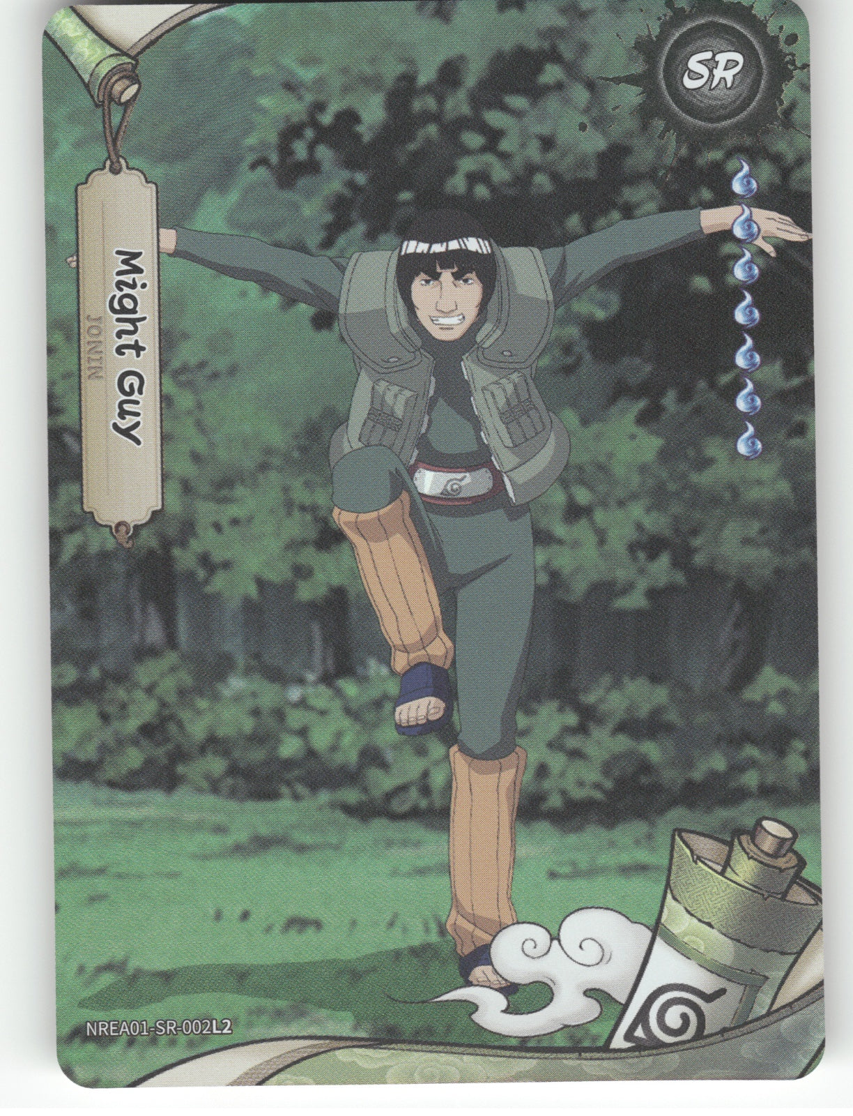 Might Guy Base SR Earth Scroll Series 1 002L2 NM front
