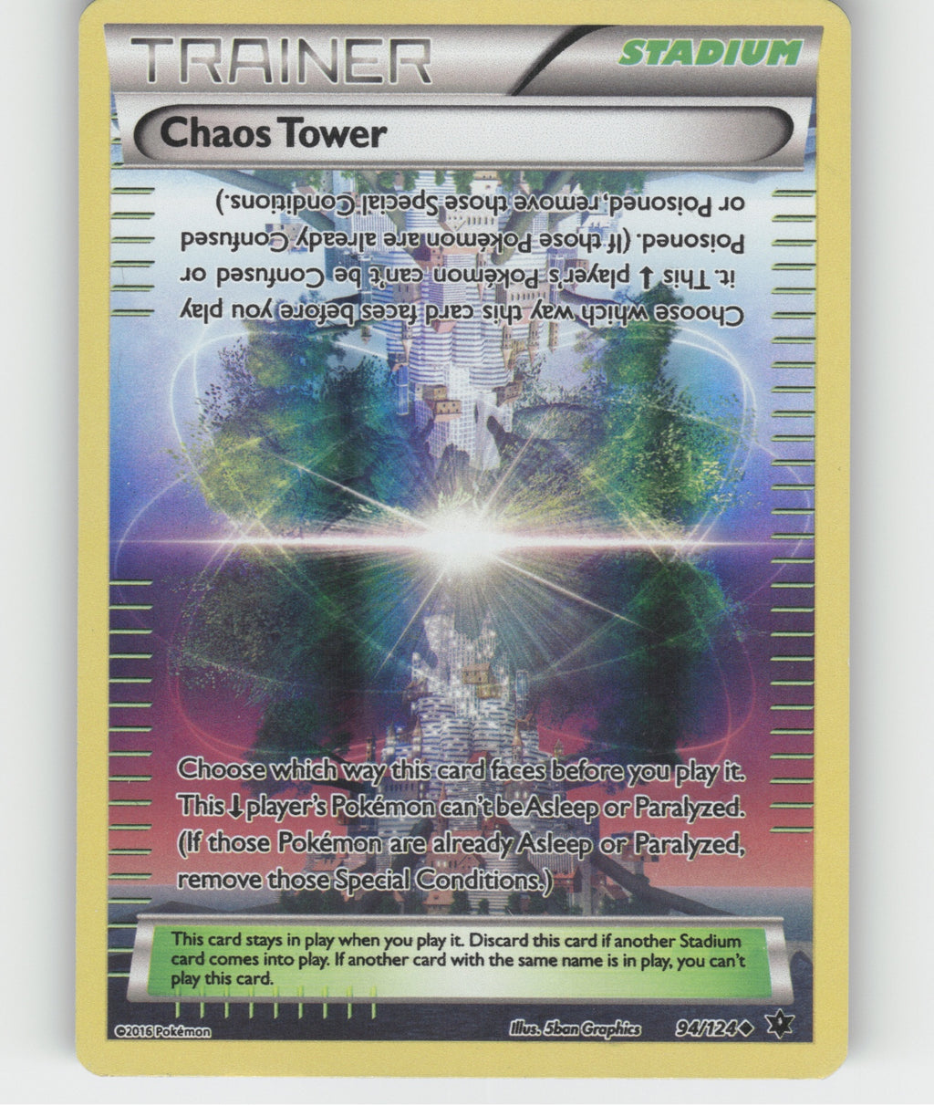 Chaos Tower Reverse Holo Uncommon XY - Fates Collide 94/124 NM