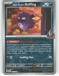 Team Rocket's Koffing Reverse Holo Common SV10: Destined Rivals 125/182 NM