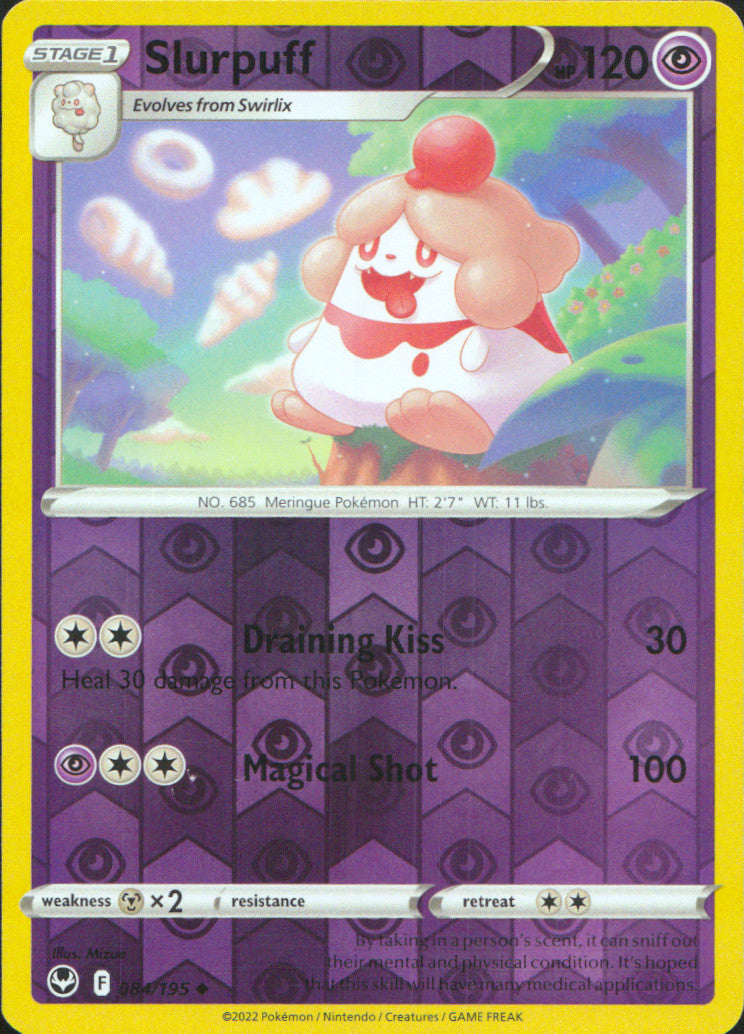 Slurpuff Reverse Holo Uncommon SWSH12: Silver Tempest 084/195 NM