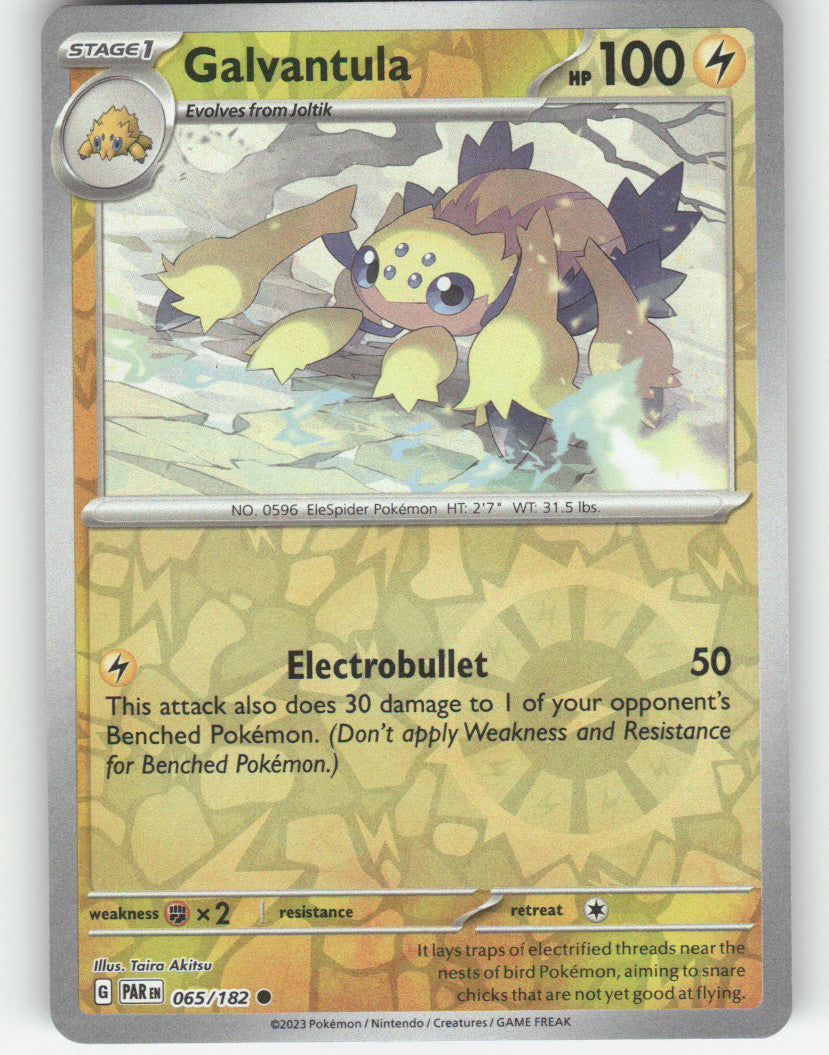 Galvantula Reverse Holo Common SV04: Paradox Rift 065/182 NM