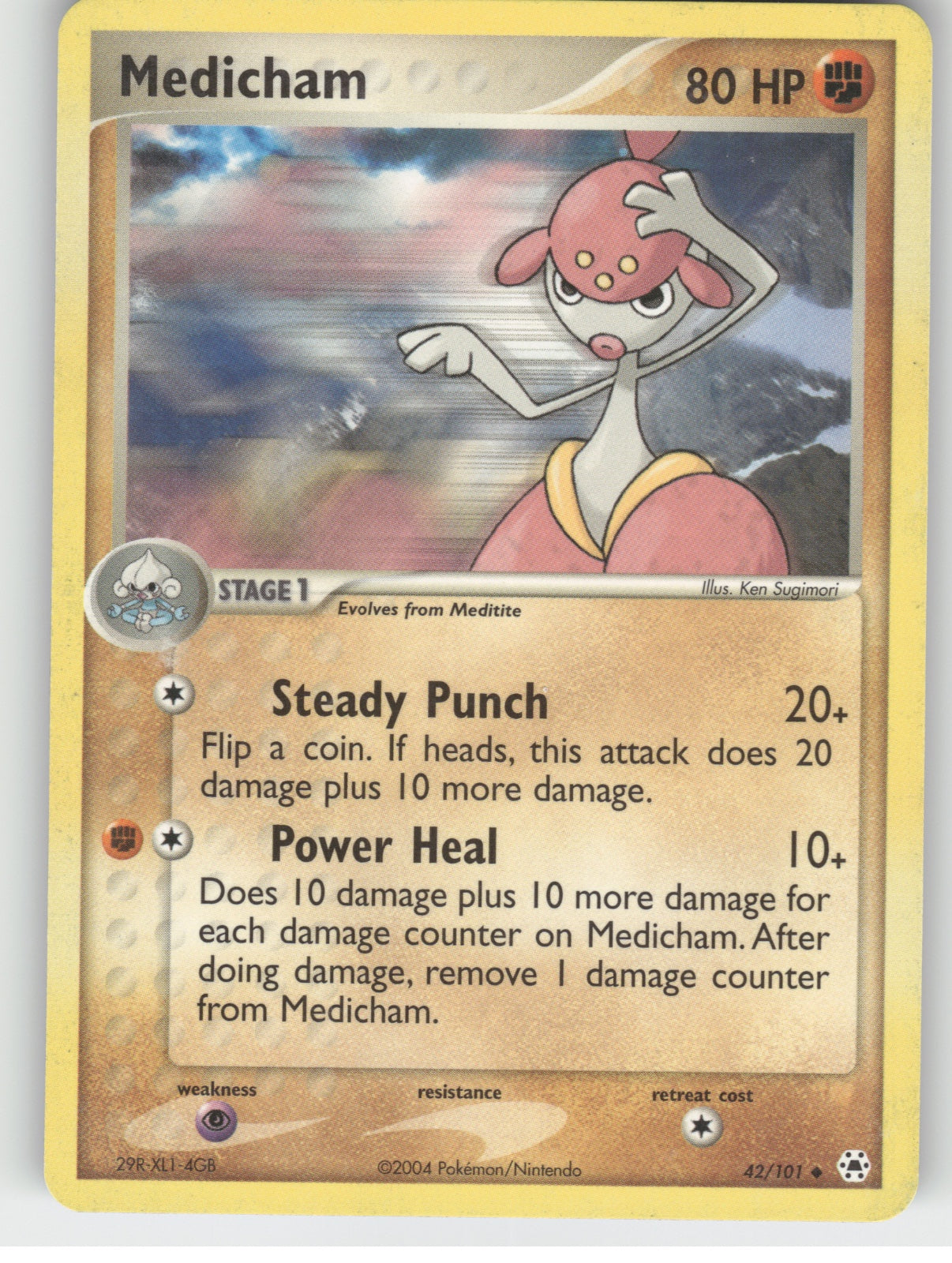 Medicham Uncommon EX Hidden Legends 42/101 NM