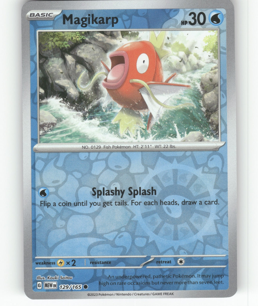 Magikarp Reverse Holo Common SV: Scarlet & Violet 151 129/165 NM
