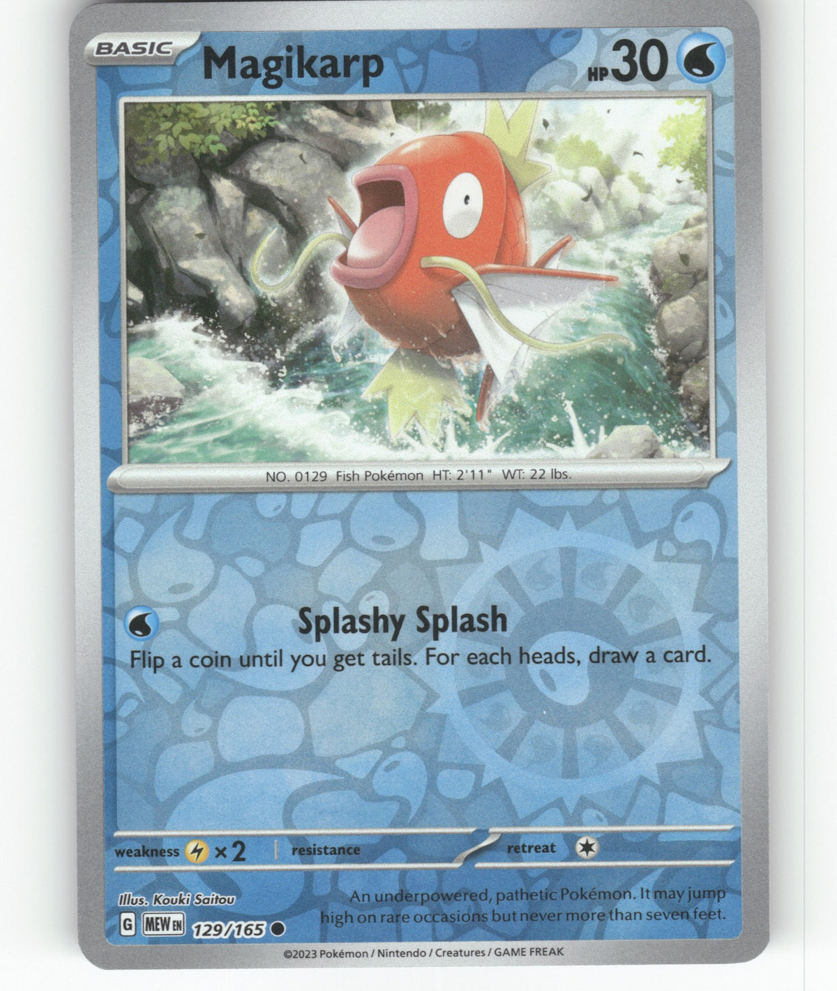 Magikarp Reverse Holo Common SV: Scarlet & Violet 151 129/165 NM