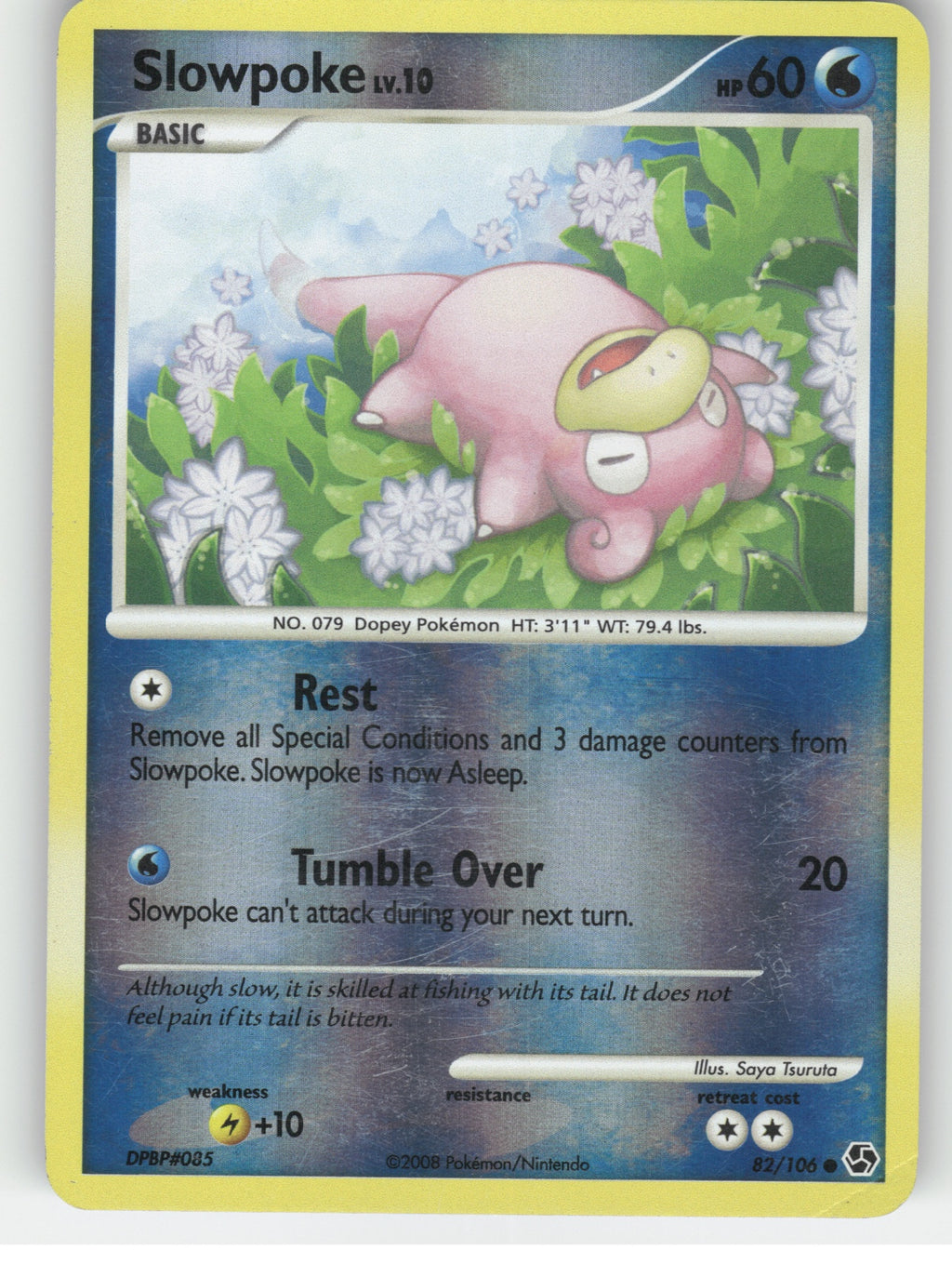 Slowpoke Reverse Holo Common Great Encounters 82/106 LP