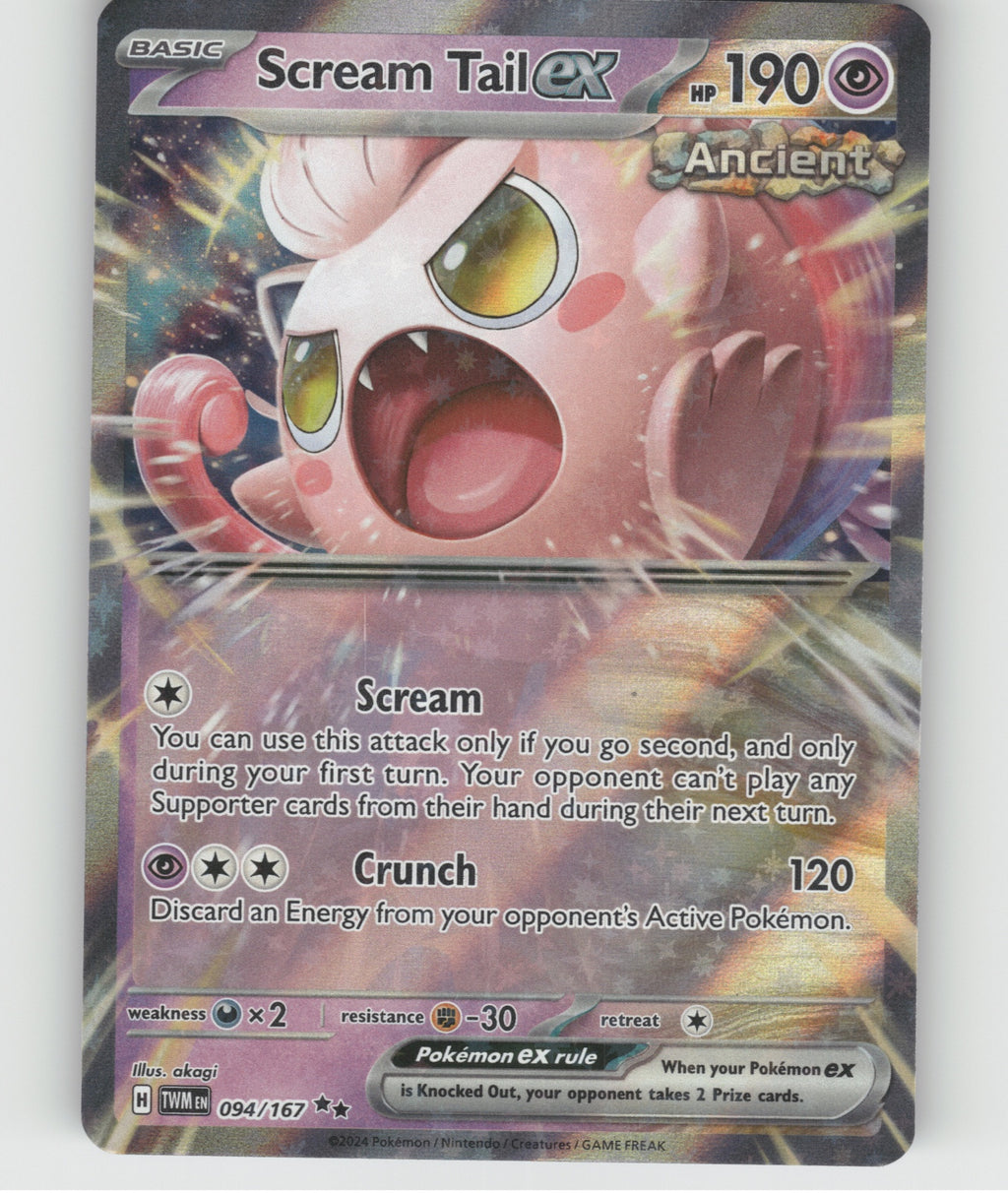 Scream Tail ex Holo Double Rare SV06: Twilight Masquerade 094/167 NM
