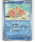 Krabby Reverse Holo Common SV: Scarlet & Violet 151 098/165 NM