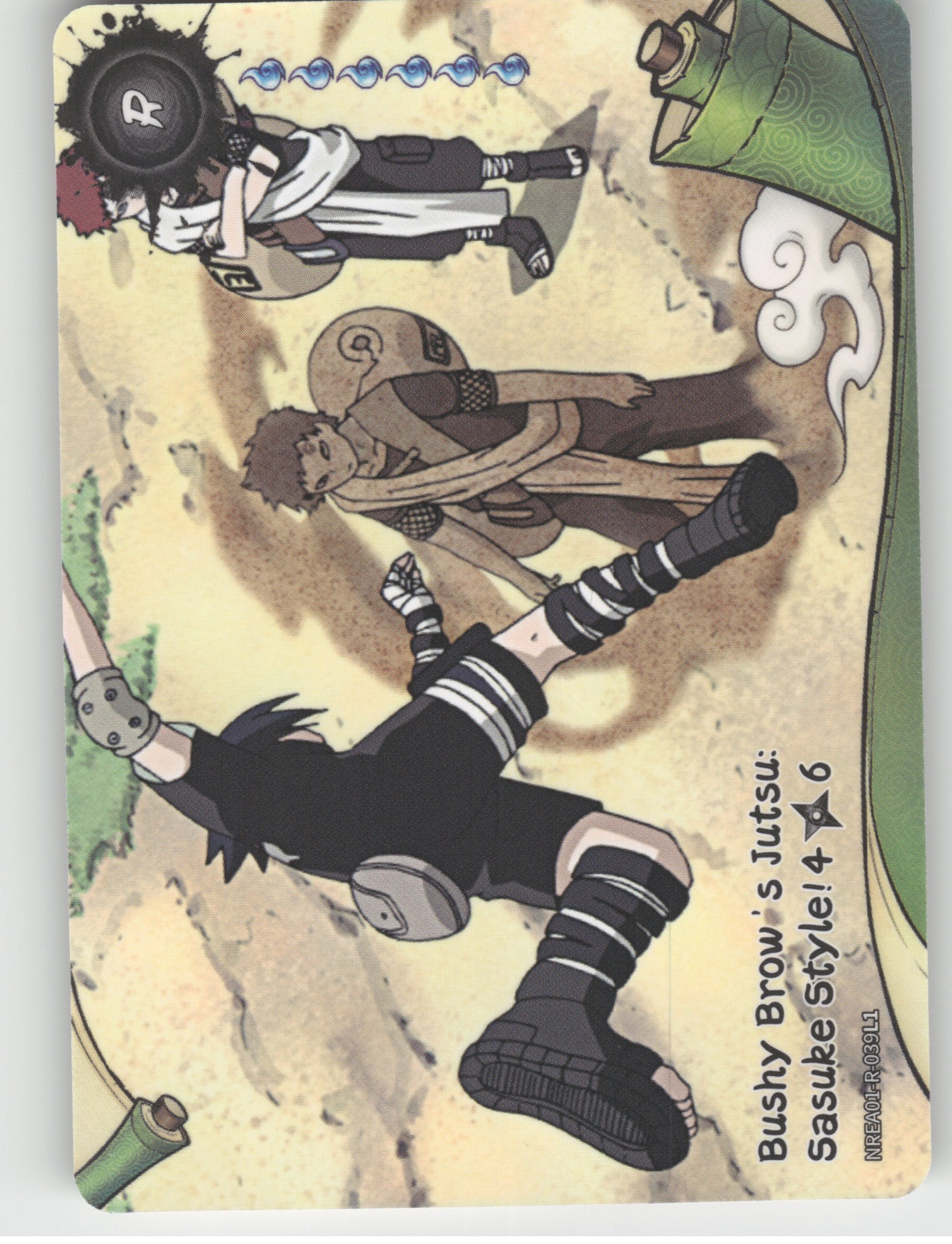 Bushy Brow'S Jutsu: Sasuke Style!\n4/6 Base R Earth Scroll Series 1 039L1 NM front