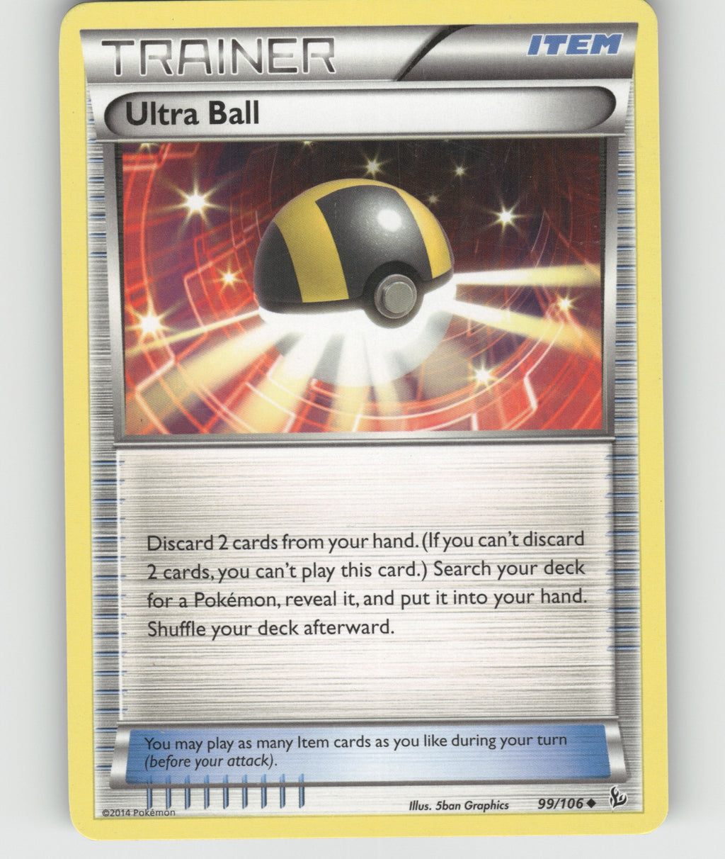 Ultra Ball Uncommon XY - Flashfire 99/106 NM