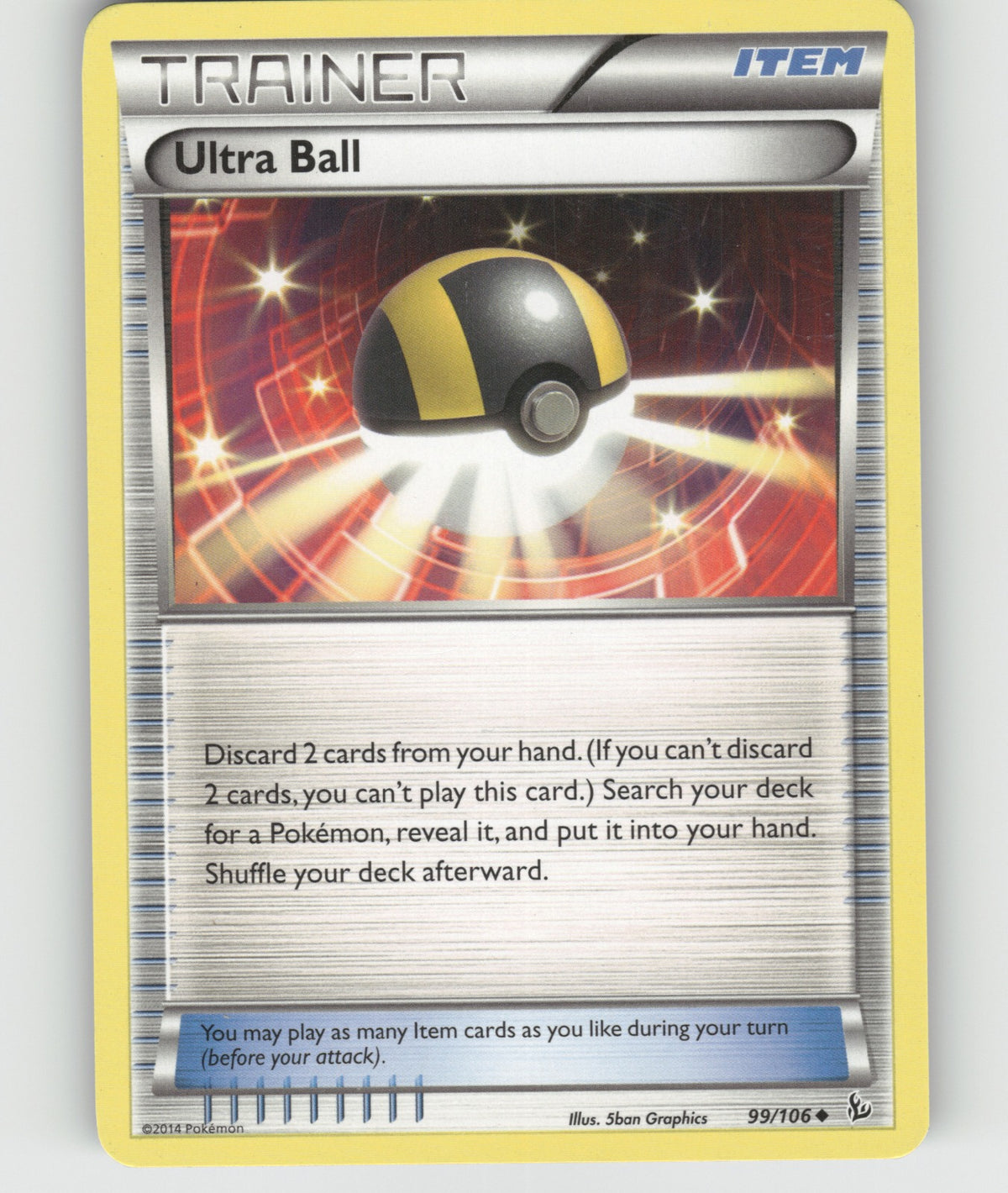Ultra Ball Uncommon XY - Flashfire 99/106 NM