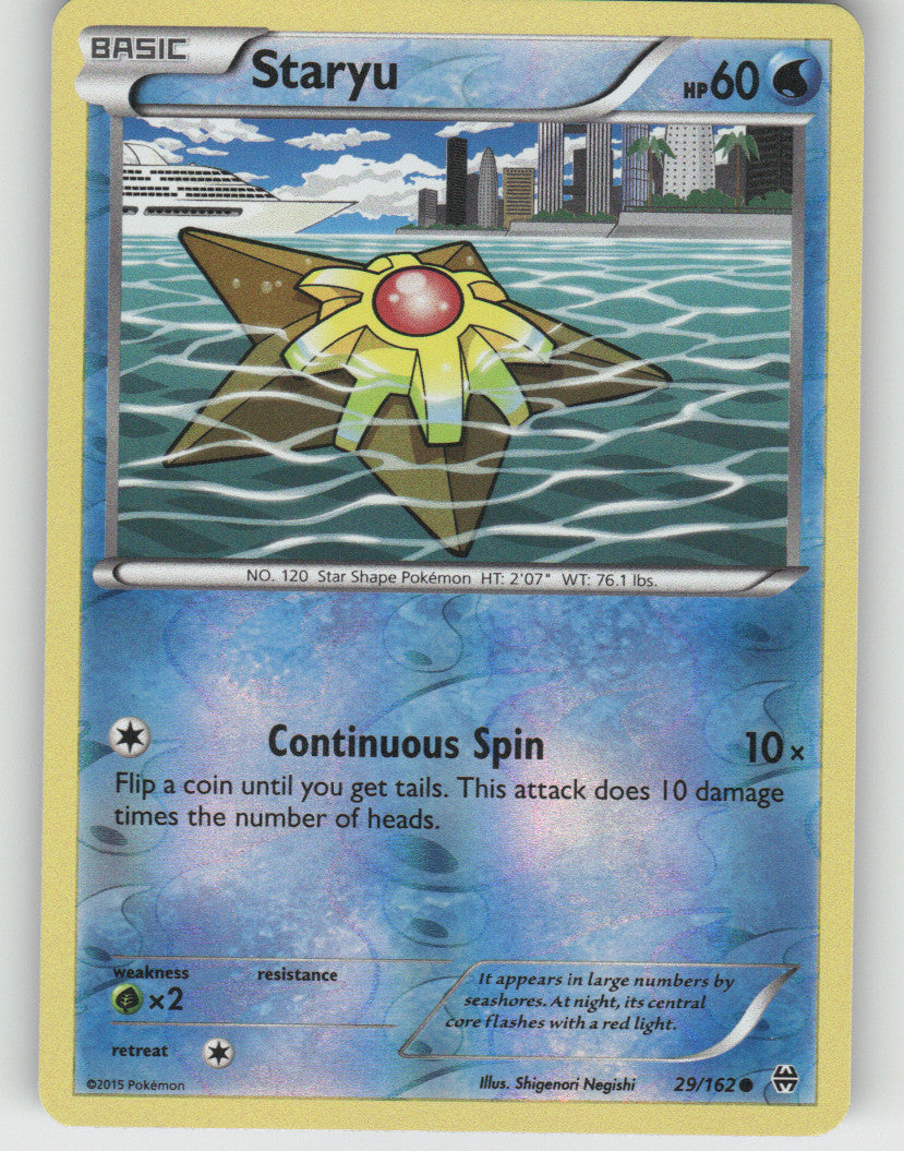 Staryu Reverse Holo Common XY - BREAKthrough 29/162 NM