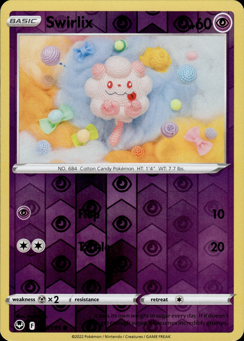 Swirlix Reverse Holo Common SWSH12: Silver Tempest 083/195 NM