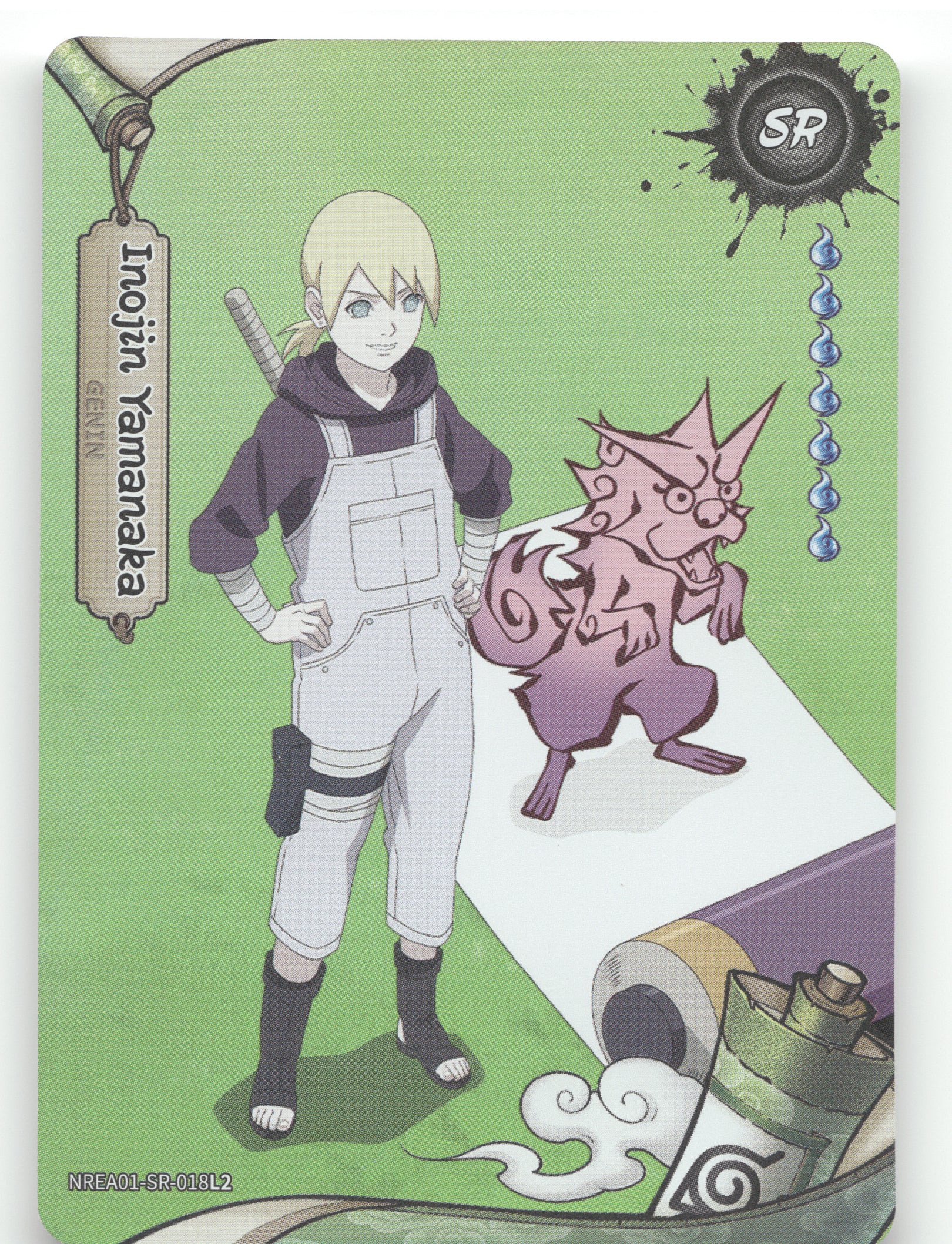 Inojin Yamanaka Base SR Earth Scroll Series 1 018L2 NM front