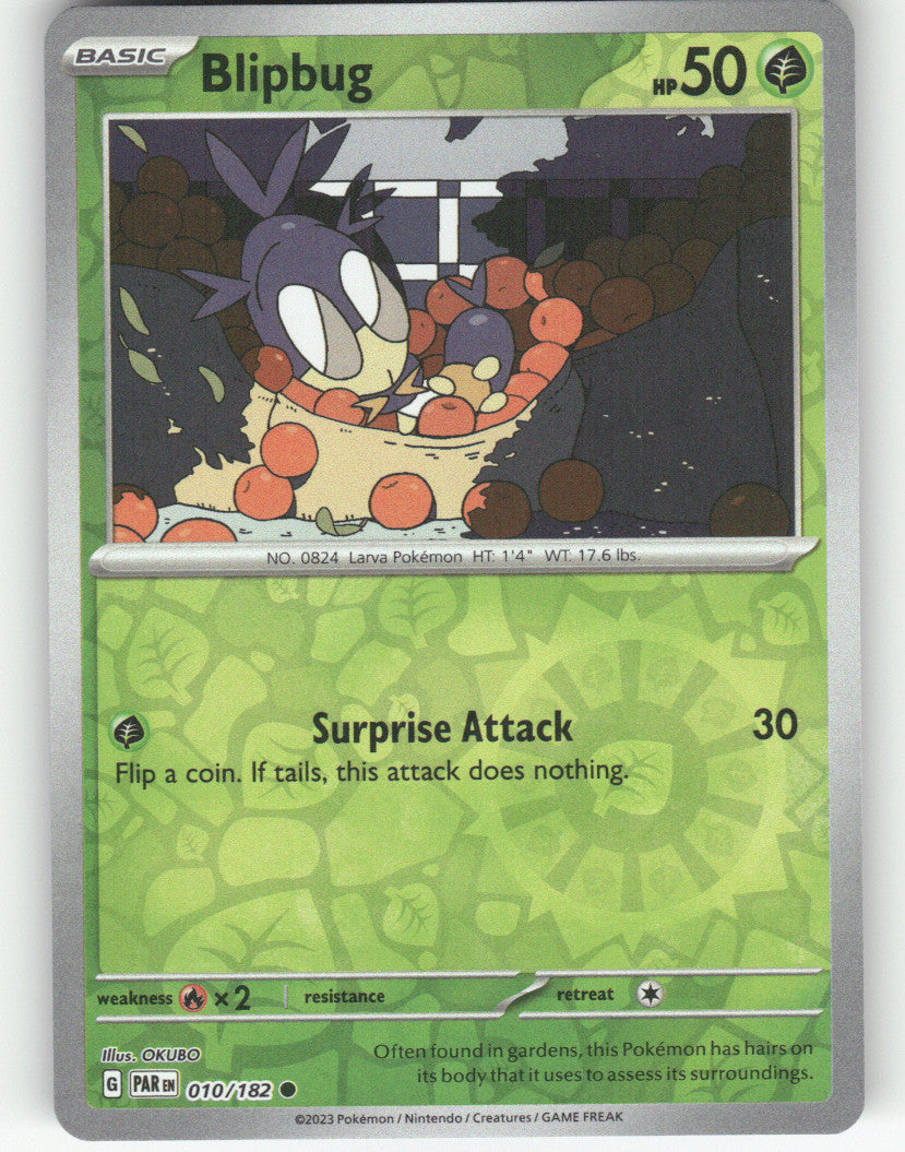 Blipbug Reverse Holo Common SV04: Paradox Rift 010/182 NM
