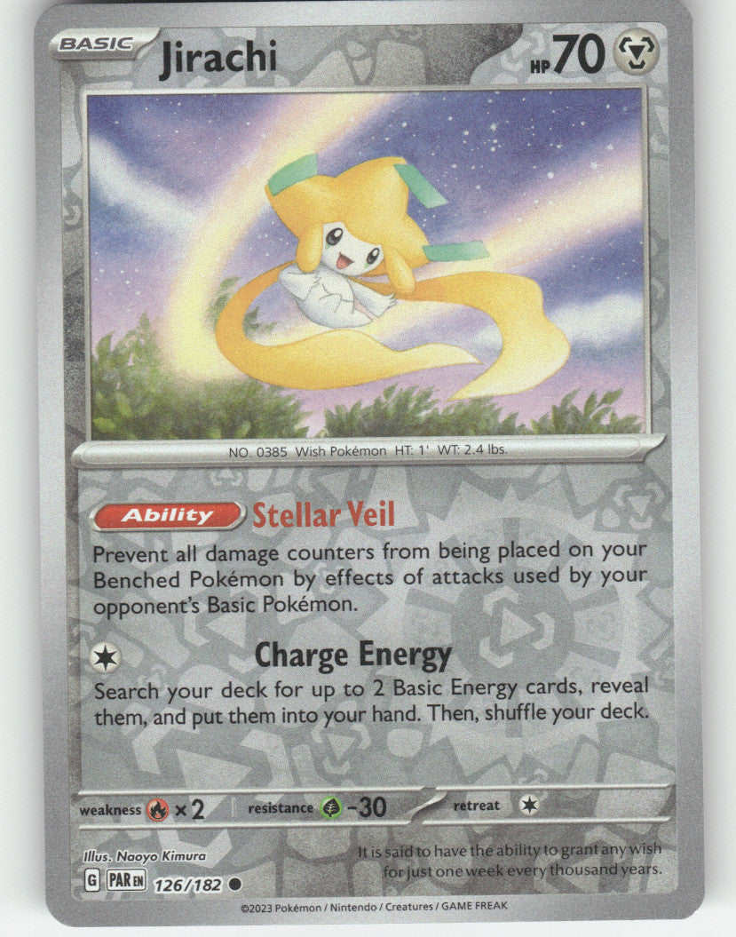 Jirachi Reverse Holo Common SV04: Paradox Rift 126/182 NM