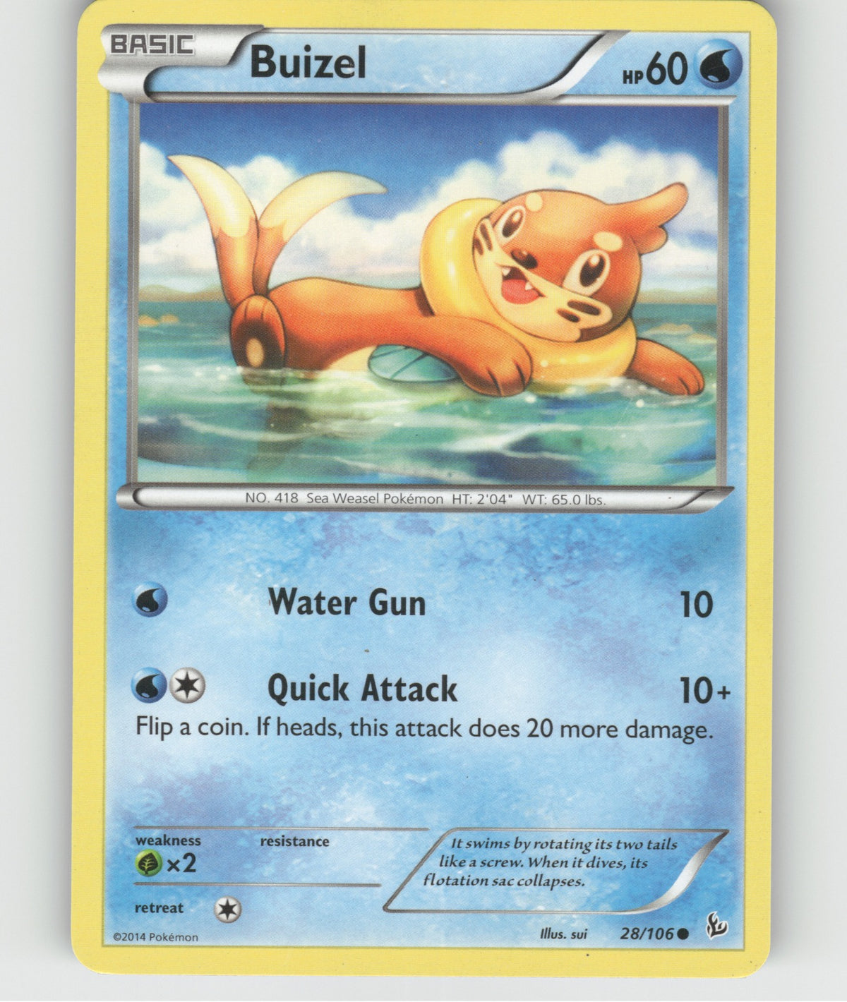 Buizel Common XY - Flashfire 28/106 NM