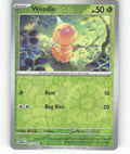 Weedle Reverse Holo Common SV: Scarlet & Violet 151 013/165 NM