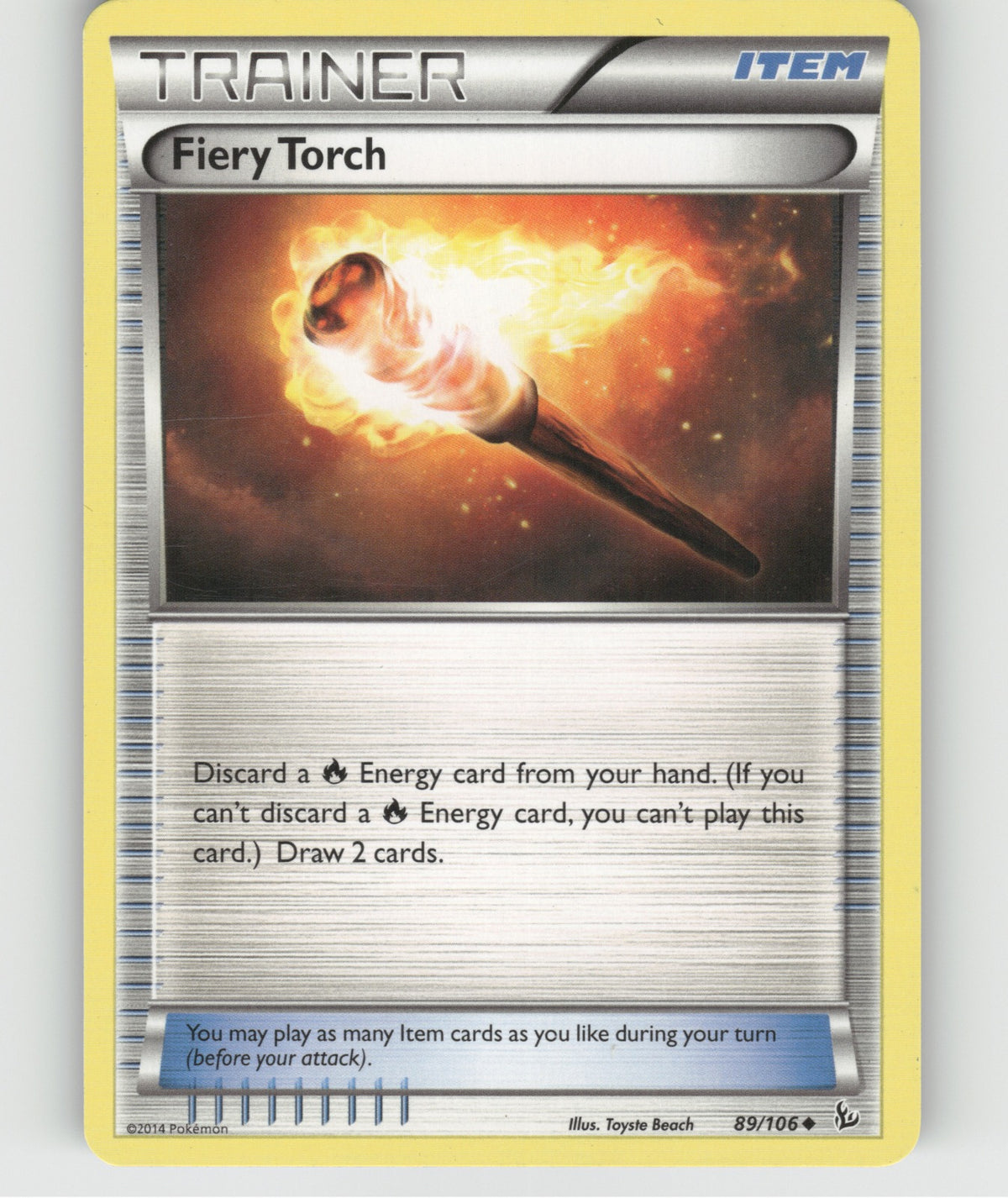 Fiery Torch Uncommon XY - Flashfire 89/106 NM