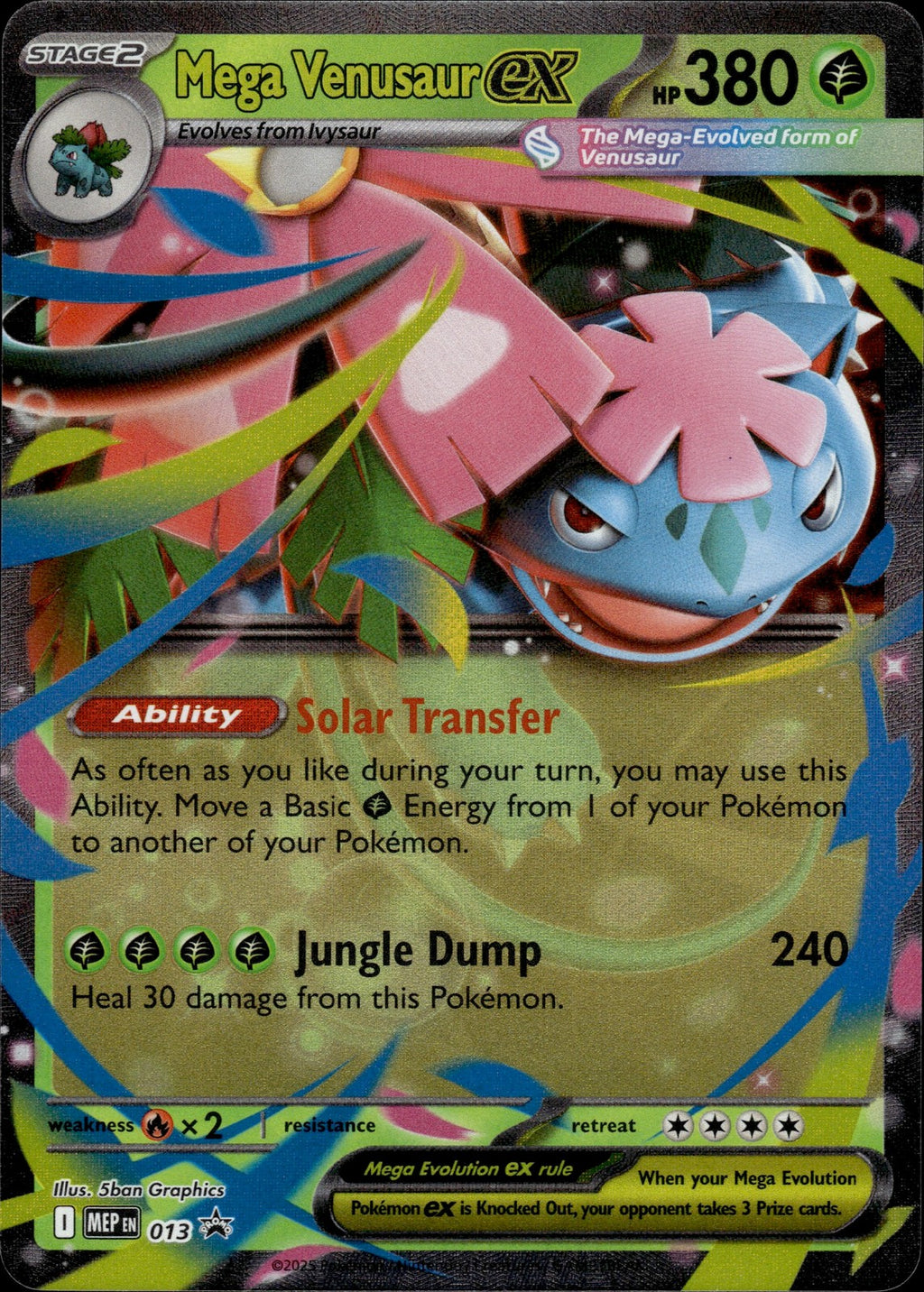Mega Venusaur ex Holo Promo ME: Mega Evolution Promo 013 NM