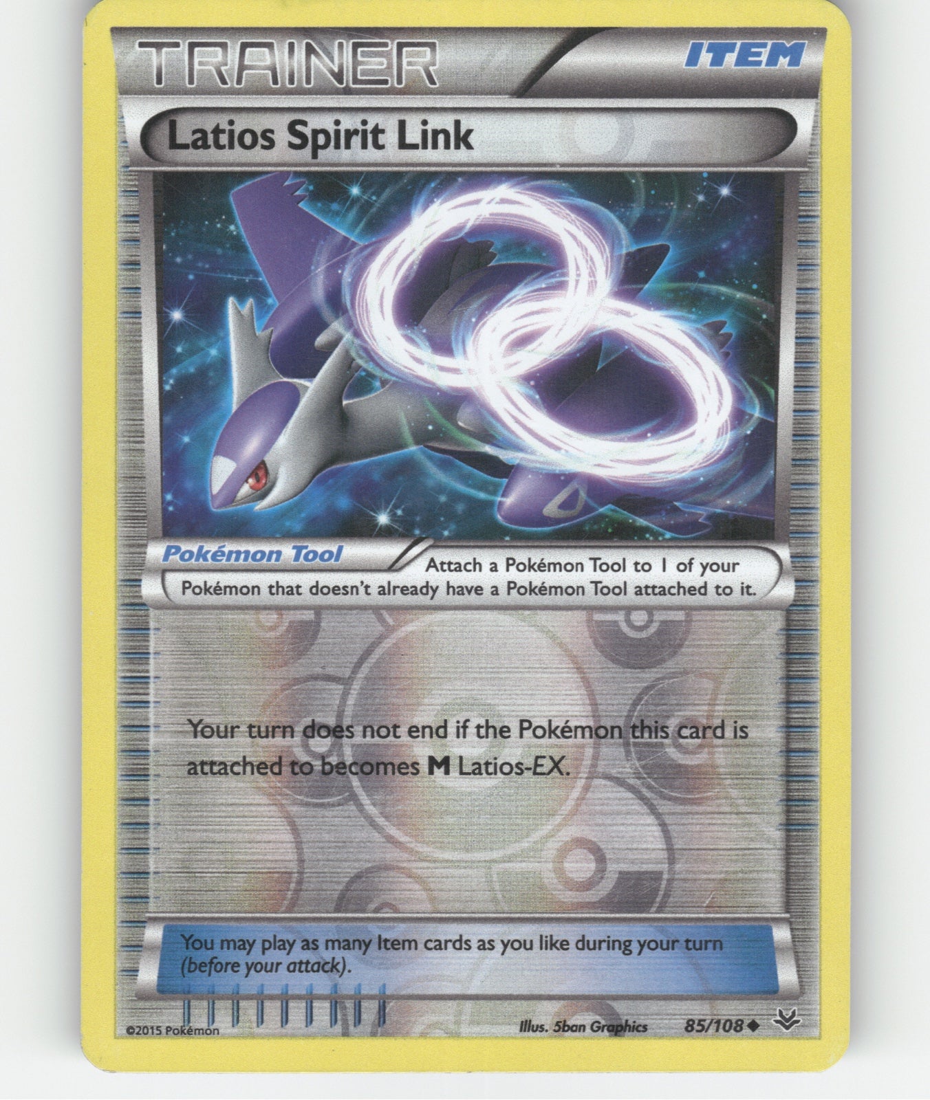 Latios Spirit Link Reverse Holo Uncommon XY - Roaring Skies 85/108 NM