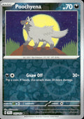 Poochyena Reverse Holo Common SV05: Temporal Forces 105/162 NM
