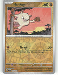 Mankey Reverse Holo Common SV: Scarlet & Violet 151 056/165 NM